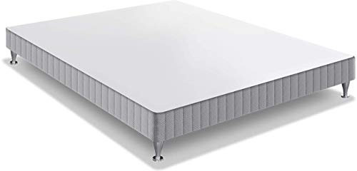 Simmons AIRSOM Sommier tapissier + Pieds, Autres, Gris, 160x200