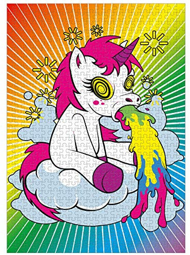 Spaß Kostet Puzzle 1000 Teile mit Poster Party Einhorn 50 x 70 cm lustige einhörner Motive