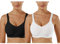 Vertvie Damen 1/2/3er Set Sport BH Einfarbig Ohne Bügel Bustier Klassische Bequem Stretch Bra Mittle Halt Gepolstert Wohlfühl-BH(Schwarz+Weiß,M)
