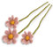 Gry & SIF künstliche Blume, künstliche Anemone, Margerite aus Filz, Osterdeko, Frühlingsdeko für den Eingangsbereich, Handmade, Fairtrade | 3X Margeriten alt-rosa, 30 cm