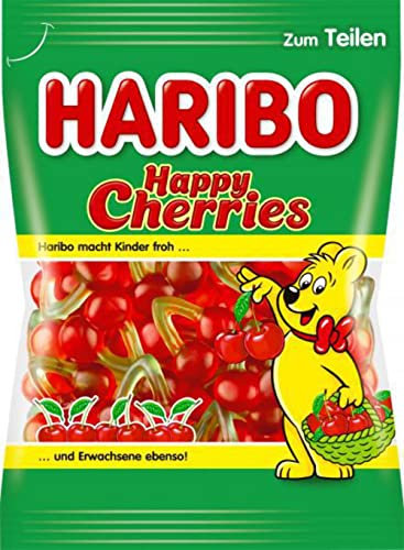 Bonbon Haribo | Haribo Happy Cherries | Haribo Dragees | Haribo Bonbons | 175 Gramme Total