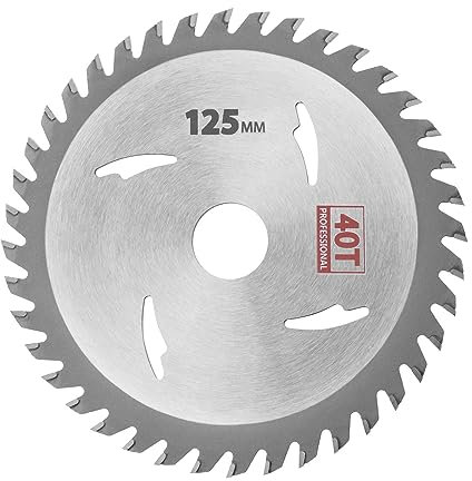 Be In Your Mind 125mm Kreissägeblatt 40 Zähne Trennscheibe Zum Schneiden von Holz Sperrholz Trockenwänden Mitteldichten Faserplatten Kunststoff Nichtmetallischen Materialien