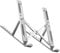 EASYFY Aluminum Laptop Stand for Desk | Fordable Sliver Laptop Stand | Adjustable Laptop Riser for 18 Inch Laptops & Tables | Ergonomic Design For Comfortable Viewing & Easy to Carry