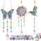 Diamond Painting Sonnenfänger Windspiel, 3pcs Diamond Painting Sonnenfänger Kinder, Diamond Painting Anhänger, Diamond-Painting Kinder, DIY-Ornamente, Geeignet für die Fensterdekoration