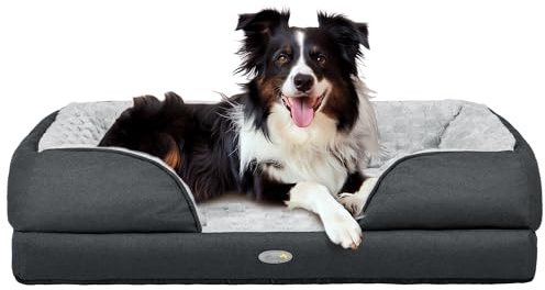 PawHut Dog Bed Calming Pet Bed Dog Mattress for Medium Dogs - Charcoal Grey