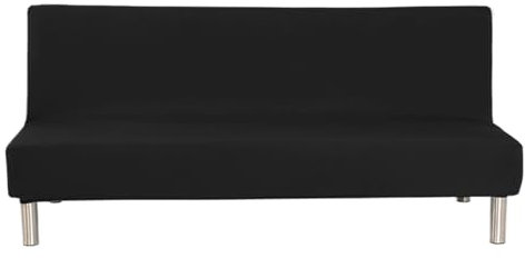 Blogiiup Armless Sofa Cover, Futon-Deckung Minimalist Einmals Futon Slipcovers Vollbedeckung Armless Sofa Deckel Elastizität glatt hautfreundlicher fleckproofes Sofa Bett Cover, Futon Couch Cover