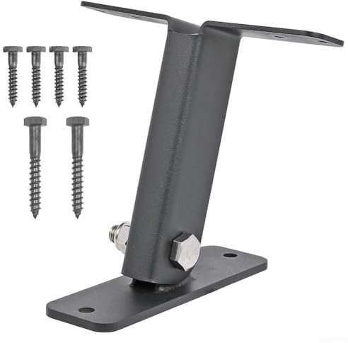 Robust 304 Stainless Steel Pergola Roof Riser Beam Bracket with Adjustable Angles and Installation Screws (1set)