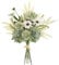 DEMIUKO Kunstblumen Grün Dahlien Blumenstrauß Künstliche Blumen Seiden Peonien Pflanzen Unecht Blumendekor Blumenarrangements Brautstrauß Gänseblümchen Deko für Hochzeit Zimmer Büro Heimdekoration