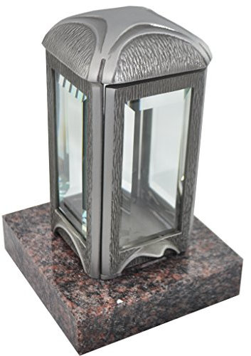 Grablaterne 627 aus Aluminium fertigmontiert auf einem Granitsockel (Himalaya)