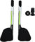 Platt Manubrio Bicicletta 3K Fibra di carbonio manubrio da triathlon Resto Della Bicicletta TT Aero Manubrio per MTB Mountain Road bike 31.8 mm (Verde)
