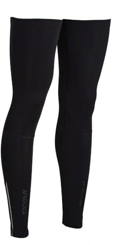 SILVINI Unisex Tubo Beinlinge mit Reflektierenden Elementen und Anti Rutsch Silikon Bügel Schwarz - L