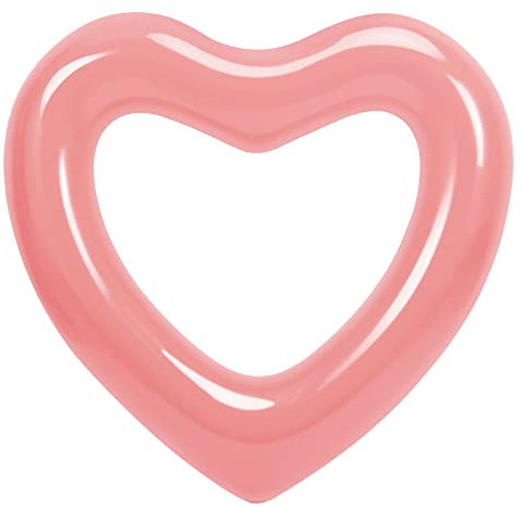 HeySplash Aufblasbar Schwimmring, 47,3 x 39,4 Schwimmbecken Float Liegestühle Rohr, Wasser Spaß Beach Party Spielzeug für Kinder, Erwachsene - Rose Gold