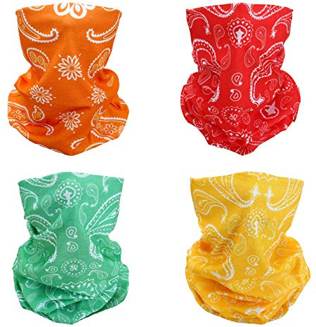 SMEHCF 4 Bandana Multifonctions Couvre-Chef Sans Soudure Elastique Tube Bandeaux