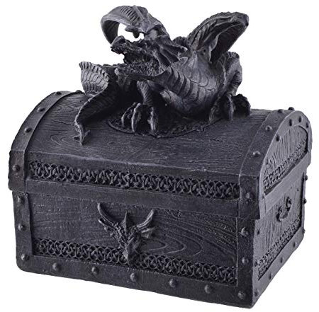 Joh. Vogler GmbH Drachenbox 13 cm Gothic Figur Drachen Dragon Box Truhe Kiste für Schmuck etc
