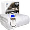 GlamHaus Single Size Electric Blanket Fitted Mattress Bed Cover Underblanket, White Premium Diamond Quilted, Heat Settings for Feet and Body, Timer & Machine Washable (Single)