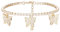 XINYIXIN Schmetterling Tennis Armband für Damen, Rose Gold und Silber plattiert Kette verstellbares Handgelenk Armband mit Cubic Zirkonia Kristall