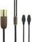 HansnBy 4-poliges XLR-Kabel, symmetrisch, 6 N, OCC, versilbertes Kupferkabel, kompatibel mit Sennheiser HD650, HD600, HD580, HD660S, HD58X, HD6XX, Walnussholzgehäuse, 3 m