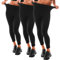 Leafigure 3er Pack Leggings Damen High Waist - Leggins Blickdicht Schwarze für Sport Gym Yoga XXL