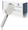 SANTRAS® Handbrause PLATINUM mit fünffach verstellbaren Duschkopf mit Wassersparer in Chrom – Brause mit wassersparendem Brausekopf und Durchflussbegrenzer in 5 Strahlarten für Dusche und Wanne