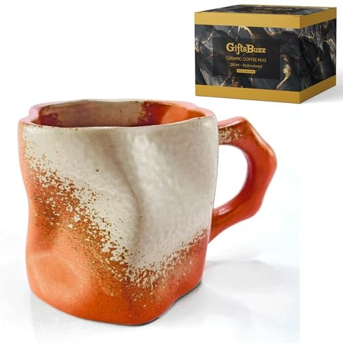 GiftsBuzz Ceramic Coffee Mug | 10 OZ/ 280ml Perfect for Everyday Use, Cool Mug Gift for Espresso-Based Drinks, Cappuccino, Hot Chocolate, Tea, Porcelain Espresso Cups and Mugs for Men & Women
