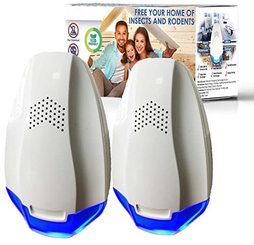 2 Packs Mosquito Repellent - Spider Repellents - Ultrasonic Pest Repeller - Mouse Repellers - Electronic Mice Deterrent Plug - Rat repellent Ultrasonic Plugs In - Pest Control Products