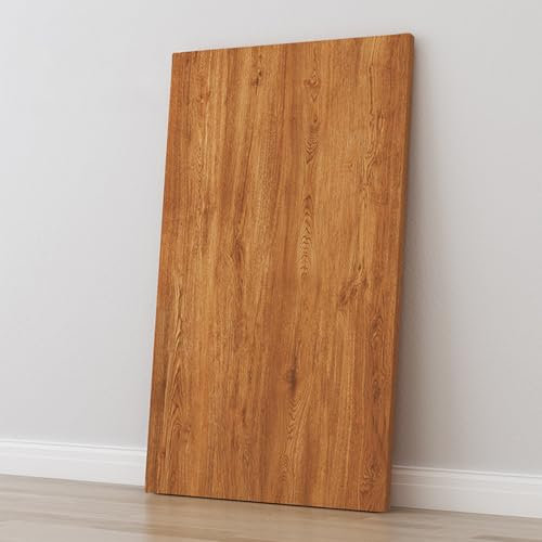 Tablero de madera maciza de nogal de 120 x 70 cm, losa de escritorio de una pieza para escritorio estándar y sentado a pie, tablero de partículas duradero para escritorio de 120 x 70 cm de largo