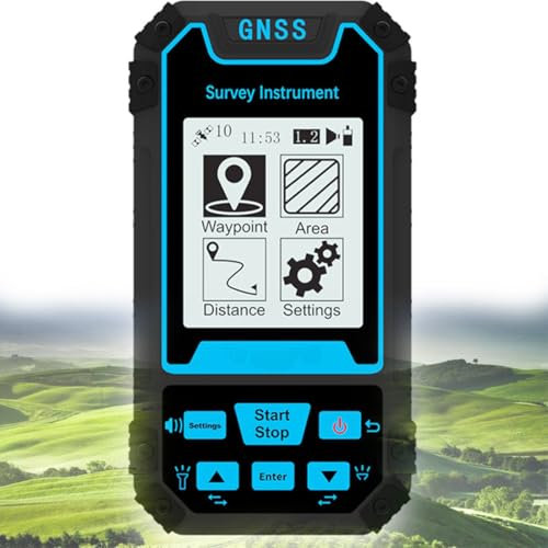 hocvseo Tragbares GPS-Vermessungsgerät, GPS-Landmessgerät, 2,4-Zoll-LCD-Farbbildschirm, Hohe Genauigkeit Mit Erfolgsbilanz, Für Die Messung Von Wäldern, Farmland, Bergseegebieten Und Entfernungen