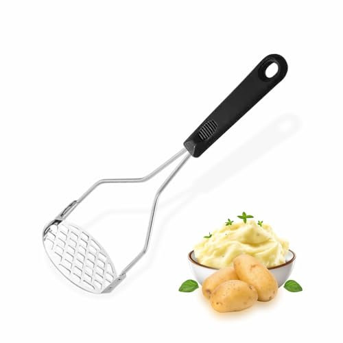 Potato Masher Potato Ricer Food Crusher Non Stick Fruit & Vegetable Masher Ricer Easy Mash Vegetables Mashed Dish Washer Safe Nylon Heat Resistant Comfort Grip Handle Durable Heat Resistant (1 Piece)