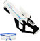Joellfuner Wasserpistole Elektrisch, Wasserspritzpistole Große Reichweite mit Bunte Licht, Manuell-Automatik Wasserpistole, Automatik Wasseraufnahme, Schutzbrille, für Kinder und Erwachsene (Weiß)