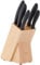 Judge Essential 5-Piece Knife Block Set - Dishwasher Safe, Ergonomic Handles, Stainless Steel Blades, Easy to Sharpen