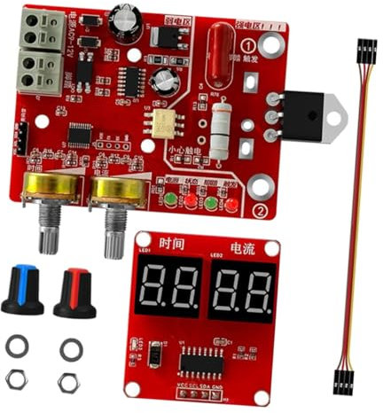 DIYEAH 40A Adjustable Spot Welder Control Board Digital Display PCB Circuit Board for DIY Welding Machines Precise and Control Durable and Compact Design