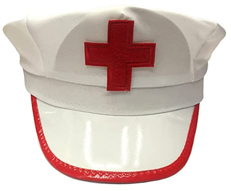 Gramigg Doktormütze, Krankenschwester-Kostüm, Zubehör für Maskerade, Party, Dekoration, elegante Verkleidung, Themenparty, Krankenschwester, Krankenschwester, Kostüm, Zubehör, Erwachsene