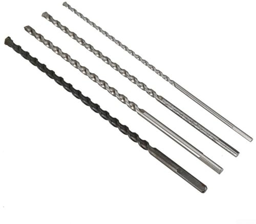 HanOaki Masonry Drill Bit 300mm Long Triangle Shank for Secure Grip Carbide Tip Sizes 6mm 8mm 10mm 12mm 16mm for Limestone Stone Concrete Fits 0-13mm Drill 1Pc(12x350mm)