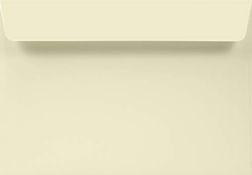 Netuno 500 Umschläge Elfenbein DIN C5 16,2 x 22,9 cm 120g Lessebo Smooth Ivory Briefkuverts Creme groß haftklebend ohne Fenster Briefumschläge für Prospekte Broschüren Flyer Werbepost Grußkarten