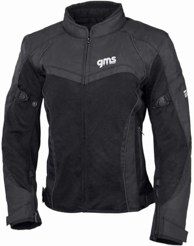 GMS Tara Mesh Damen Motorrad Textiljacke, schwarz, 5XL