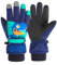 Handschuhe Kinder Winter Snow Skihandschuhe für 1-13 Jahre Mädchen Jungen PU Palme Wasserdicht Winddichte Warm Fleece Winterhandschuhe FahrradhandschuheThermohandschuhe Snowboard Skifahren Sports S