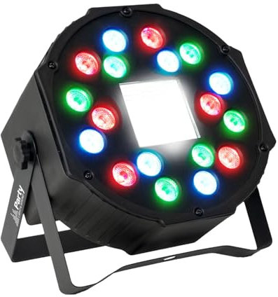 PARTY-PAR-STROBE DMX LED PAR Scheinwerfer mit Stroboskop DMX Musiksteuerung