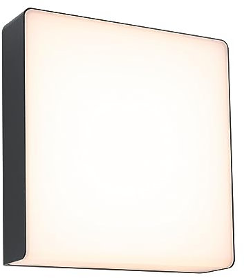Paulmann 94840 LED Außenwandleuchte Azalena Bewegungsmelder mit Hochfrequenz-Sensor IP44 250x97mm 3000K 8,5W 700lm 230V Anthrazit Außenleuchte
