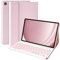 MMK Keyboard Case for Samsung Galaxy Tab A9 Plus/A9+ 5G 11 Inch 2023, Samsung A9 Plus Tablet Case with Detachable Wireless Bluetooth Keyboard (SM-X210/X216/X218) - Pink