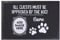 L&S PRINTS Approved By The Dog - Personalised Door Mat - 60cm x 40cm