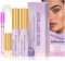 LZM Colle Faux Cils 2Pcs*5Ml/0.17 Fl.Oz Colle Blanche Sans Latex Colle Faux Cils Waterproof Colle A Faux Cils Tenue Forte Séchage Rapide Colle Cils Clear Lash Glue Faux-Cils Colle
