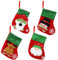 lenpestia Nikolausstiefel Mini 4 Stücke Nikolausstrumpf Klein Weihnachtssocken zum Aufhängen Weihnachtsstrumpf für Weihnachtsbaum Kamin Familie Xmas Party Dekoration