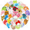 100 Stück Cartoons Aufkleber, Kawaii Tiere Sticker Set, Aesthetic Anime Sticker Decals für Kinder, Wasserfest Vinyl Aufkleber für Laptop Handyhülle Koffer Helm Skateboard Snowboard Auto Fahrrad