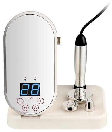 Elitzia RF Radio Frequency & EMS Facial Machine Home Use RF Skin Tightening Machine 3 Sizes Head Replace Face Lifting Wrinkle Reduction Skin Rejuvenation Anti Aging Device for Facial Massager ETSP121