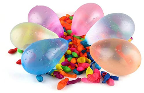 D.A.Y. Republic 250 Wasserballons biologisch abbaubare Latexbomben mit Fülladapter Sommer Garten Kampf Spiele Spritzspaß für Kinder & Erwachsene
