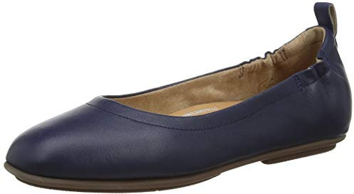 Fitflop Women's Allegro Ballet Flat, Midnight Navy, 4.5 UK