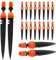 Bewässerungs-Tropfer, 360 Grad verstellbar, für 4/7 mm Schlauch, Orange, Sprüh-Tropfer, Mikrostrahler, Bewässerungssystem, 2-in-1-Kit (20)