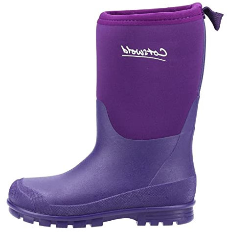 Cotswold Hilly Neoprene Wellingtons Junior Navy