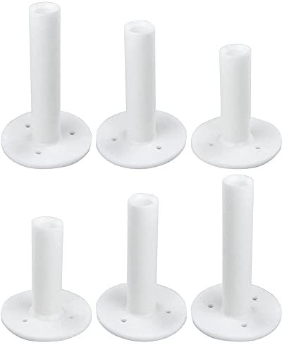 Generic Pack Pack of 6 Rubber Tees Unbreakable Set Tee Holder 60 70 88 mm High for Indoor and Driving Range Golf Practice Outdoor Rocking Training