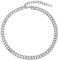 LILIE&WHITE Damen Halskette - Silberfarbene Gliederkette Hypoallergen Farbbeständig Stilvoller Schmuck Geschenkidee Für Geburtstag